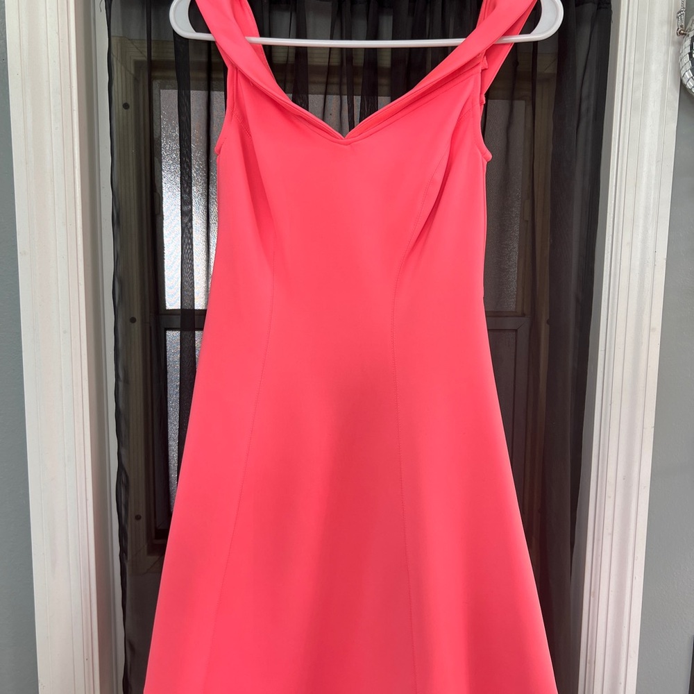 Guess off the shoulder hot pink Dress